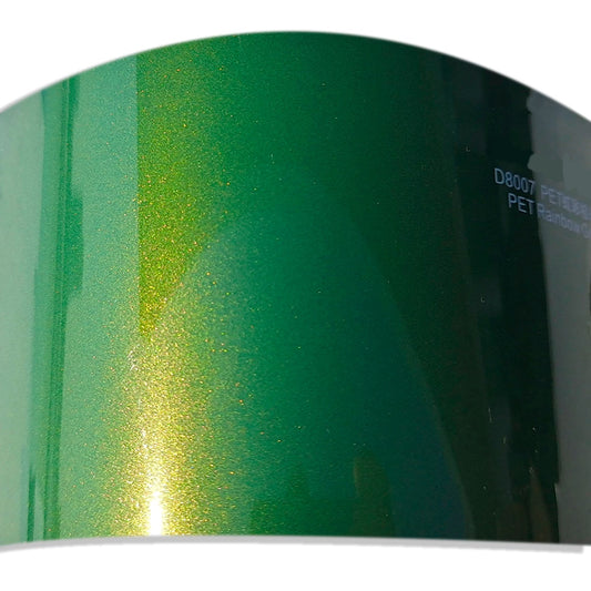 Glossy Metallic Rainbow Green