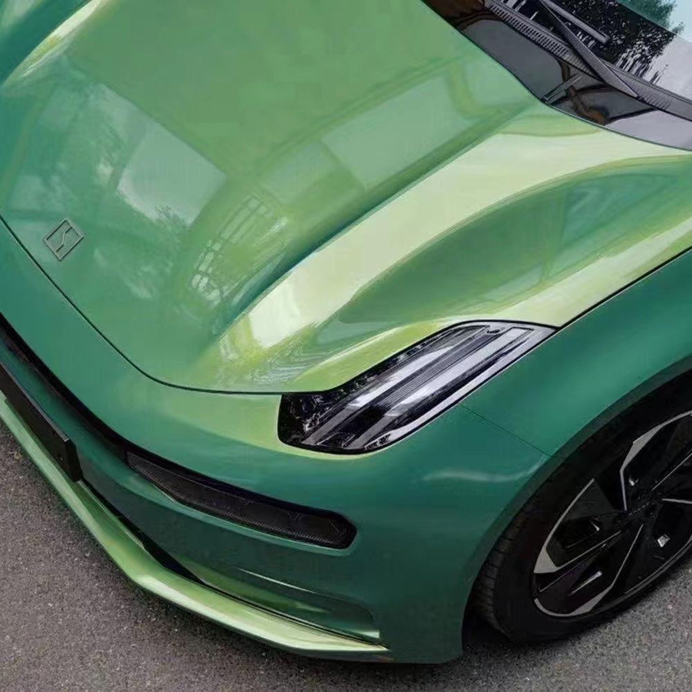 Glossy Metallic Rainbow Green