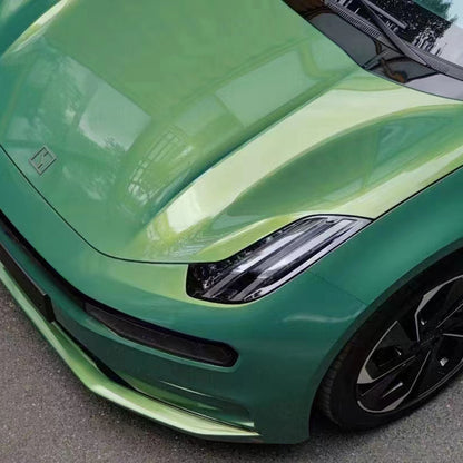 Glossy Metallic Rainbow Green