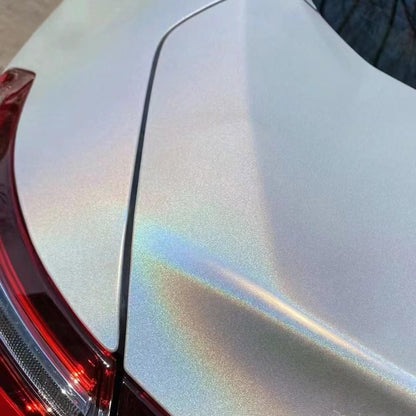 Matte Iridescent Laser White